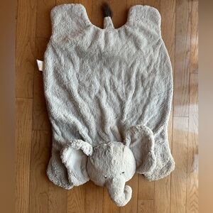 Gray Elephant Plush Baby Mat